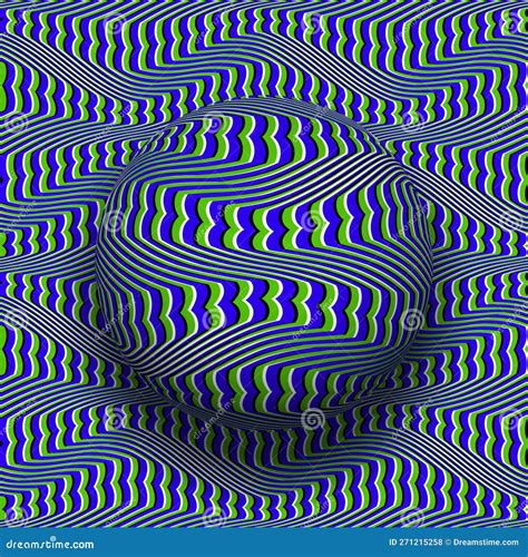 Optical Illusion Moving Patterned Background With Reverse Spinning