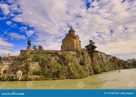 Old Town of Tiflis, Tbilisi, Georgia Stock Photo - Image of river ...