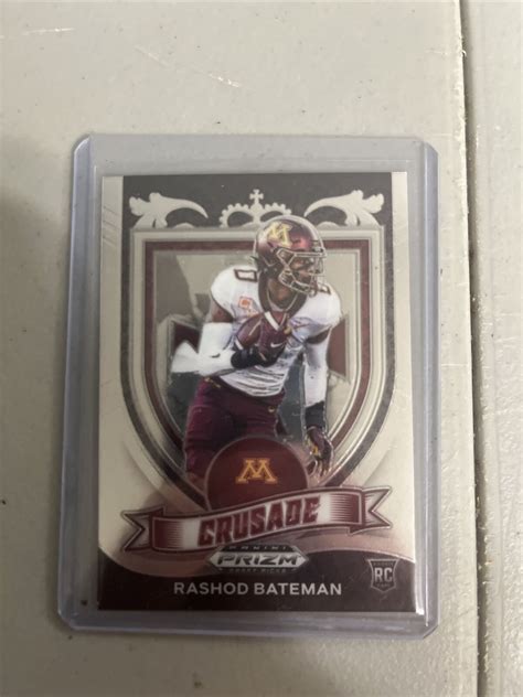 2021 Panini Prizm Draft Picks Rashod Bateman 166 Rookie Crusade