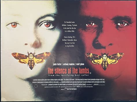 Silence Of The Lambs Poster Uk Quad 1991 Baillie Dawn