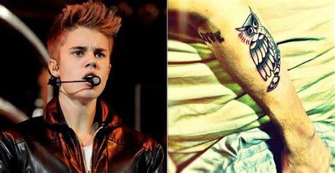 Justin Bieber Tatua Coruja No Bra O