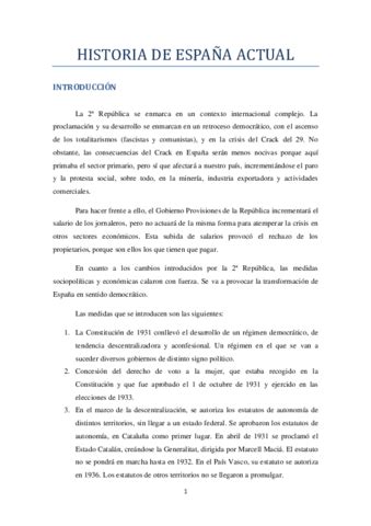 HISTORIA DE ESPANA ACTUAL Pdf