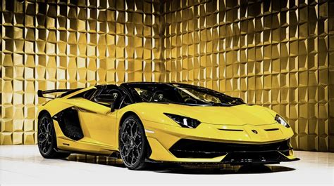 Yellow Lamborghini Aventador SVJ Roadster FOR SALE - Slaylebrity