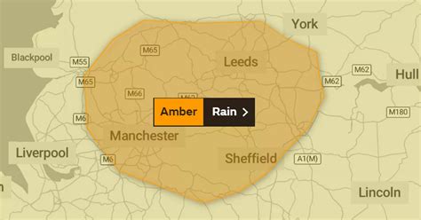 Danger To Life Amber Weather Warning For Huddersfield Leeds Bradford