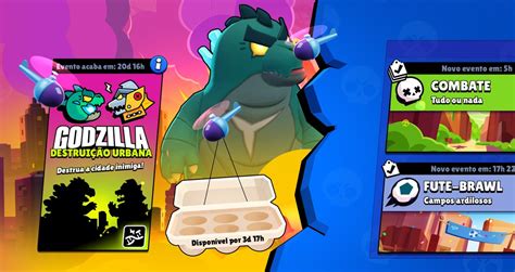 Evento Do Godzilla Chegou No Brawl Stars Conquiste Sua Skin De