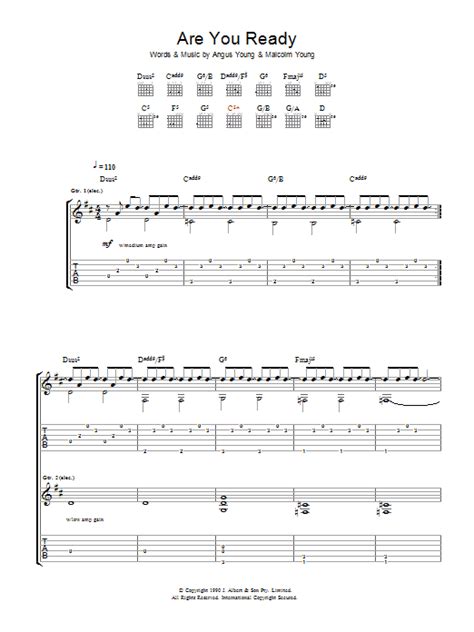 Are You Ready by AC/DC - Guitar Tab - Guitar Instructor