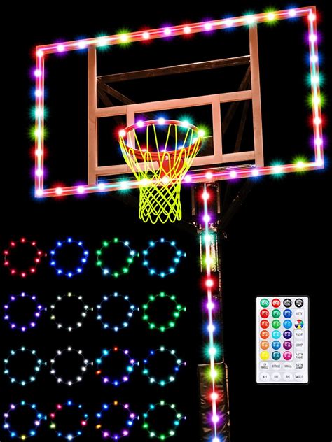 Led Basketball Hoop Light Set Glow In The Dark Basketball