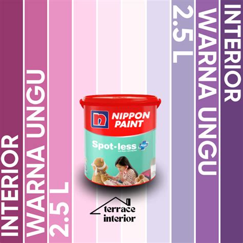 Jual Cat Tembok Spotless Plus Nippon Paint Interior Warna Ungu