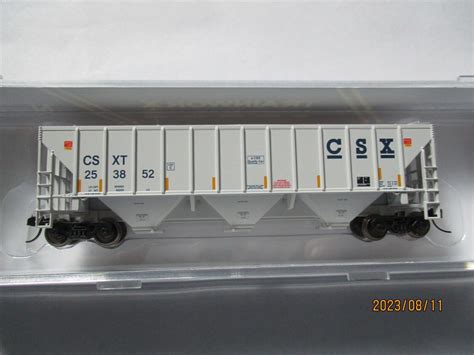 Trainworx 24424 01 Csxt Ps2cd 4427 Covered Hopper N Scale Ebay