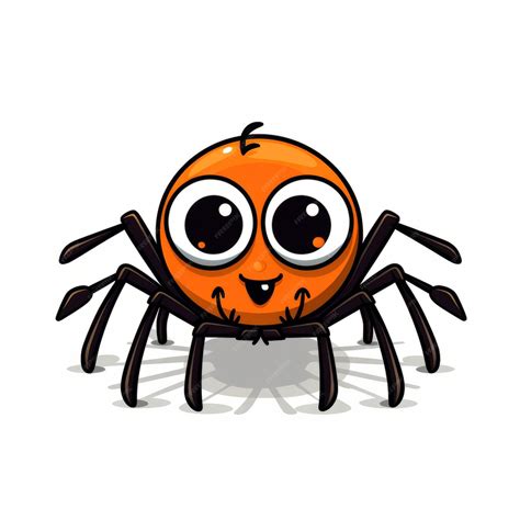 Premium Photo Spooky Spider Delight Adorable Halloween Cartoon