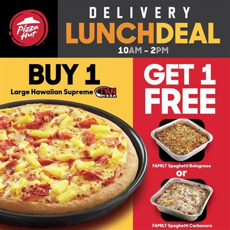 Pizza Hut Delivery Lunch Deal October 22 26 2018 Pizza Hut Pizza