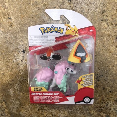 Pokemon Battle Pikipek Galarian Ponyta And Snorunt Set Action Figure