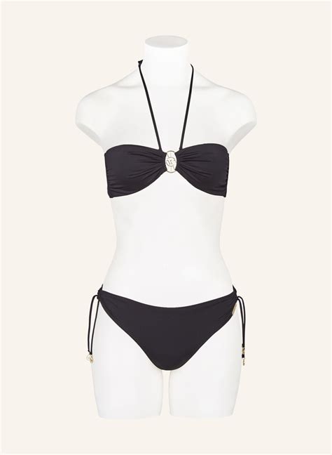 Watercult Bandeau Bikini Top THE ESSENTIALS In Schwarz