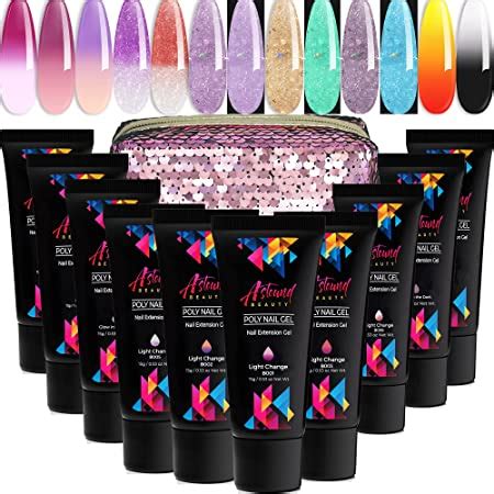 Amazon Astound Beauty Poly Nail Gel Kit With Uv Lamp Slip