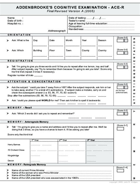 Ace Iii Scoring Guide Pdf Fill Out Sign Online Dochub