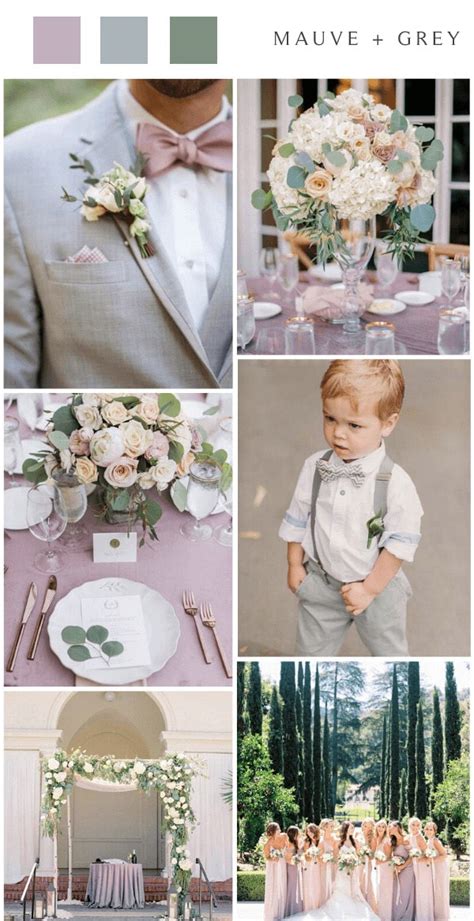 Top 8 Mauve and Grey Wedding Color Ideas 2024 | CFC