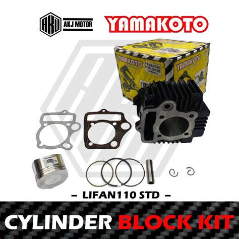 Yamakoto Cylinder Block Kit For Lifan Std Block Set Shopee Philippines