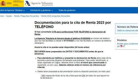 Ya puedes pedir cita para hacer la declaración de renta por teléfono