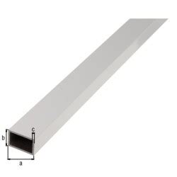 Tubo Rectangular De Aluminio Anodizado Platade 1 Metro Tienda De