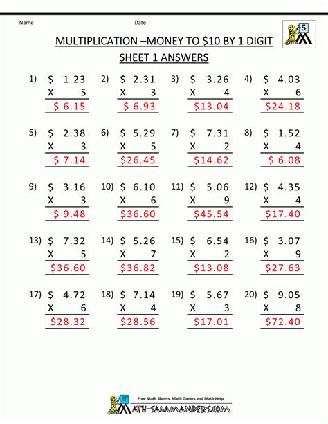 8th Grade Math Worksheets Printable With Answers Printable Worksheets