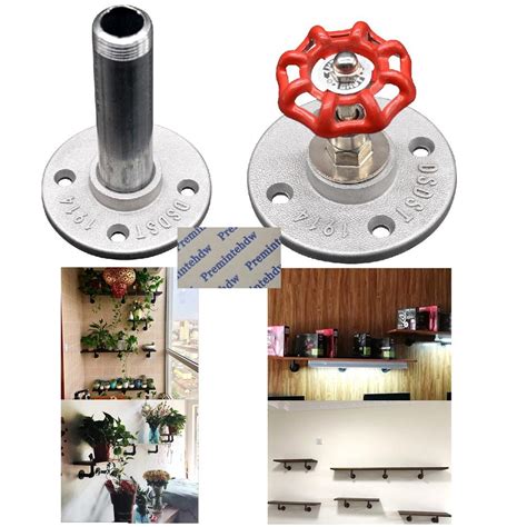 Pcs Casted Aluminum Alloy Flange Base Pipe Thread Decorative Fittings