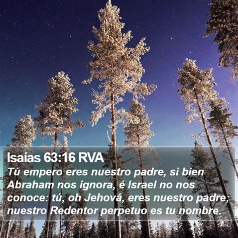 Isa As Rva T Empero Eres Nuestro Padre Si Bien Abraham