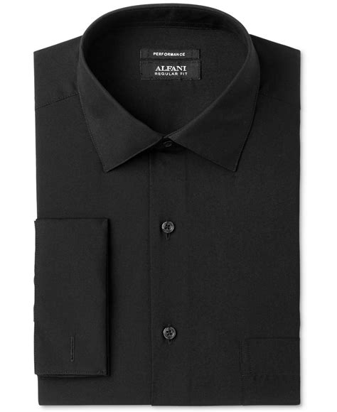 Alfani Cotton Solid French Cuff Slim Fit Dress Shirt Created For Macy