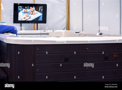 Modern Hot Tubs And Pools Stock Photo Alamy