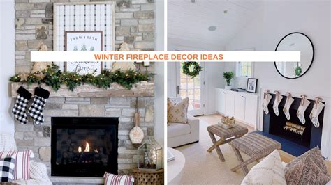 40 Winter Fireplace Decor Ideas