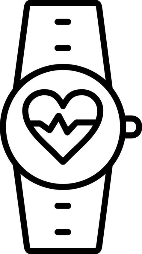 Heart Rate Monitor Line Icon 43264946 Vector Art At Vecteezy