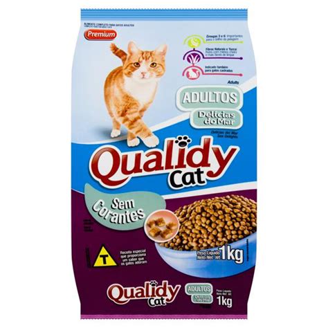 Alimento para Gatos Adultos Delícias do Mar Qualidy Pacote 1kg Kuroda