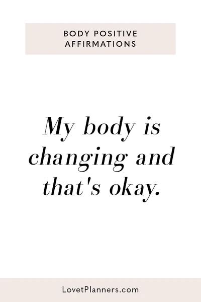 Body Positivity Affirmations Artofit