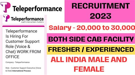 Teleperformance Work From Home Jobs 2023 Online Jobs Salary