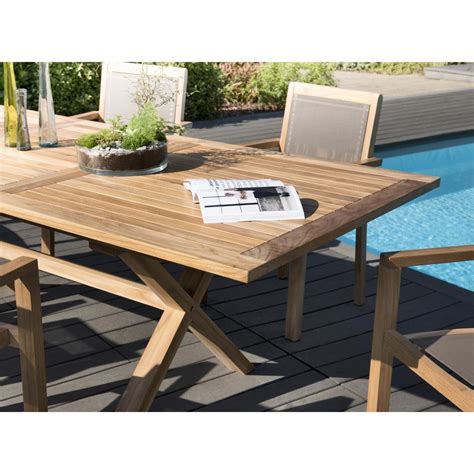 Salon De Jardin En Bois Teck Pers Ensemble De Jardin Table