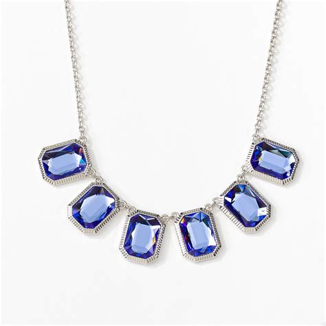 Out Of The Blue Necklace Blue Crystal Necklace Fashion Forward