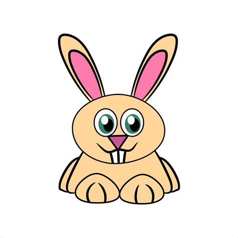 Premium Vector Cute Bunny Mascot Vector Illustration