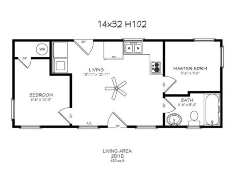 14x32 Cabin Floor Plans Printable Invitation Design Shed House Plans Small Cabin Plans