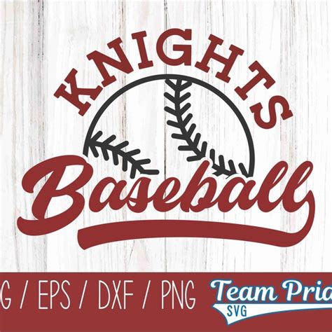 Knights Baseball Svg Etsy