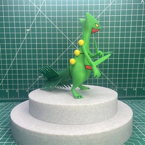 Sceptile Pokemon Figure 3d Printed Regular And Shiny Collectable