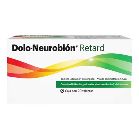 Dolo Neurobión Retard 20 Tabletas De Liberación Prolongada Walmart