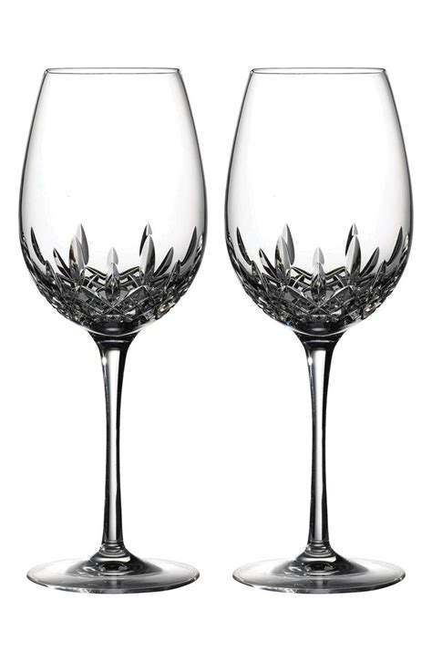 Waterford Lismore Essence Set Of 2 Lead Crystal Red Wine Goblets Nordstrom Waterford Crystal