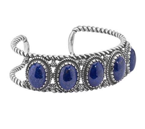 American West Classics Sterling Silver Gemstone Cuff QVC