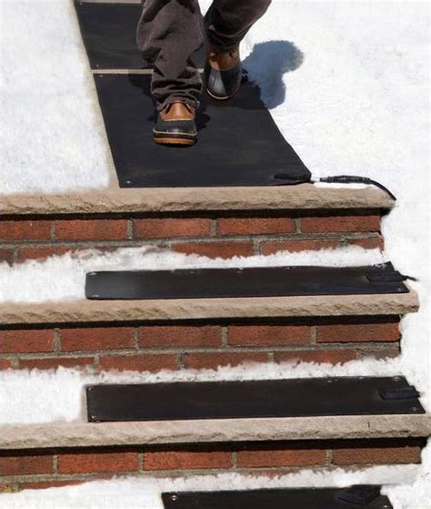 These Heated Stair Mats Melt Snow And Ice From Your Outdoor Stairs