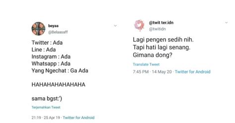 Receh Status Twitter Lucu Yang Bisa Bikin Harimu Penuh Tawa