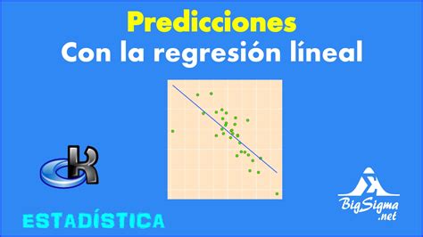 Predicciones con la recta de regresión lineal simple YouTube