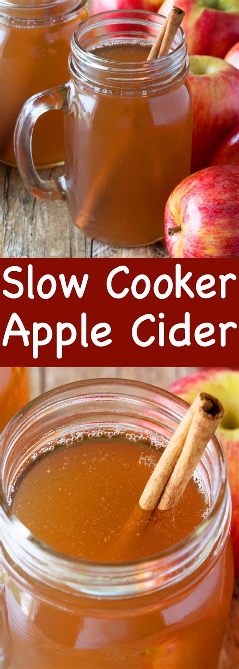 Slow Cooker Apple Cider Made From Scratch