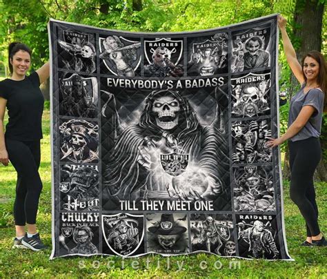 Oakland Raiders Halloween 3D Customized Quilt Blanket