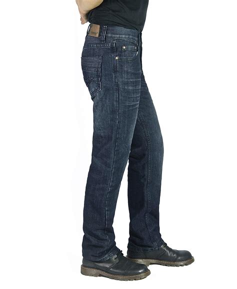 Bingua Flypaper Mens Straight Leg Regular FIT Fashion Jeans Dark