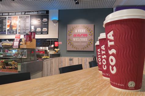 Newly refurbished Costa Coffee opens at Edinburgh Airport | Edinburgh ...