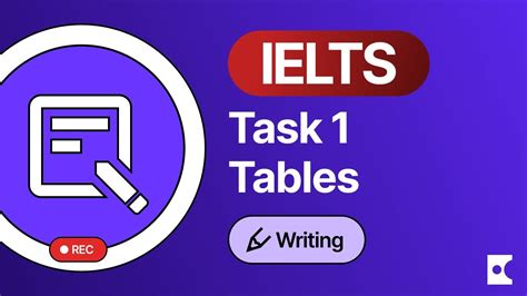 Ielts Academic Writing Task 1 Tables Free Live Lesson Youtube